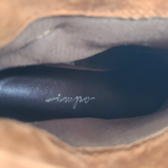 Vtg 80s 90s Impo Brown Ankle Slouch Boots 8 Boho Retro Robin Hood - Picture 13 of 16